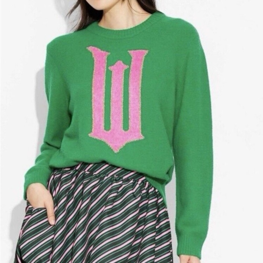 NWT - Adult Wicked W Graphic
Sweater - Green XS